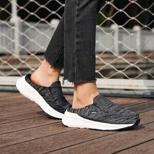 NWB OrthoComfoot Orthopedic Slip On Comfort Loafers Shoes Black Womens Size 6